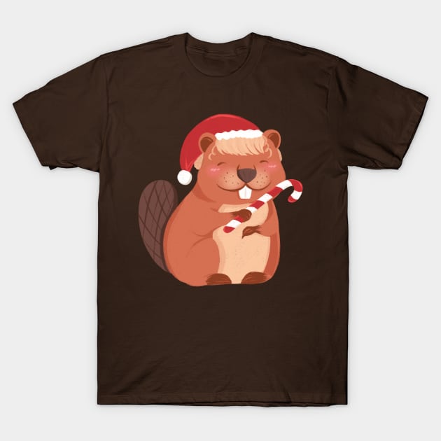 MERRY BEAVER T-Shirt by Catarinabookdesigns